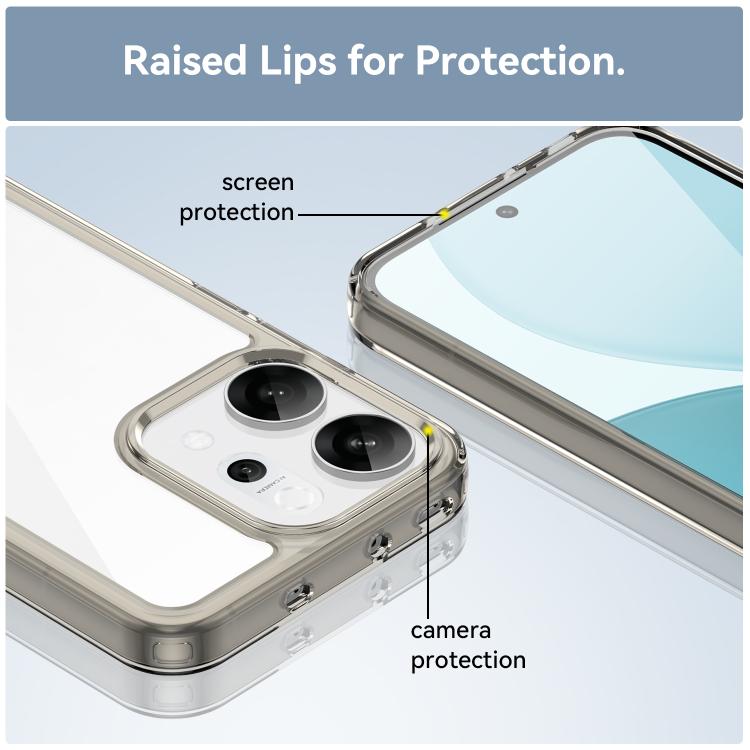 For OPPO Reno14 Global Colorful Series Acrylic Hybrid TPU Phone Case