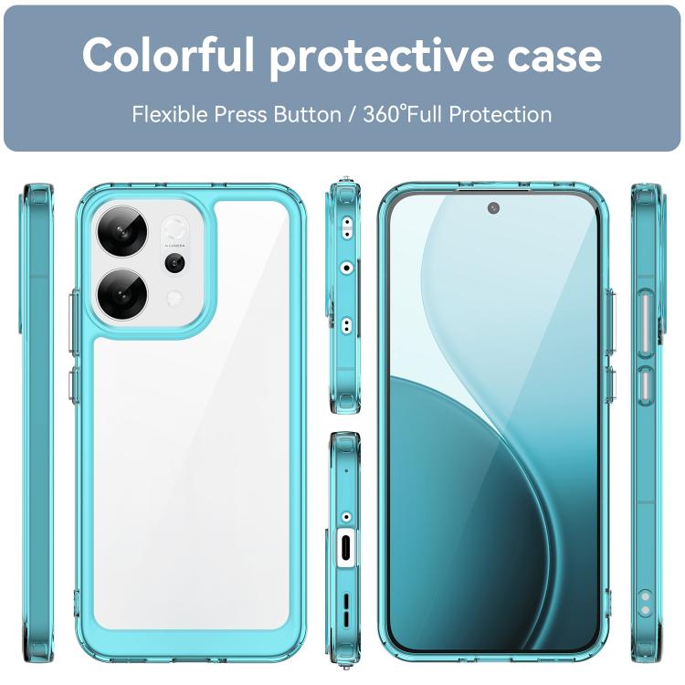 For OPPO Reno14 Global Colorful Series Acrylic Hybrid TPU Phone Case