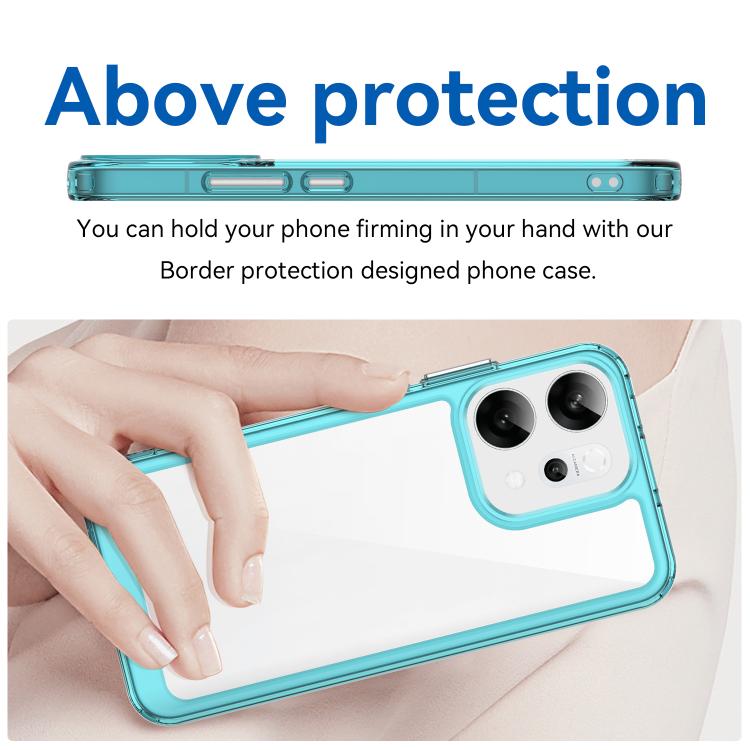 For OPPO Reno14 Global Colorful Series Acrylic Hybrid TPU Phone Case