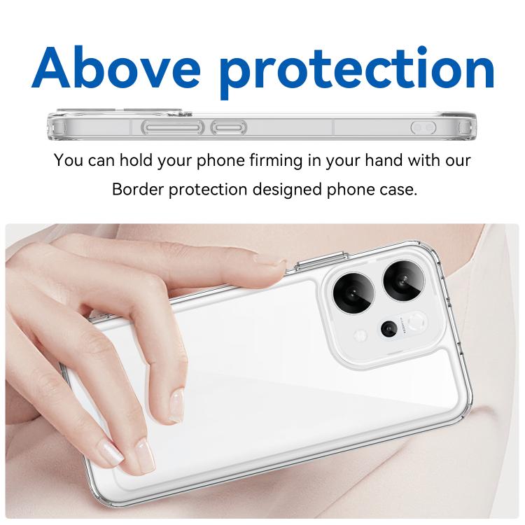 For OPPO Reno14 Global Colorful Series Acrylic Hybrid TPU Phone Case