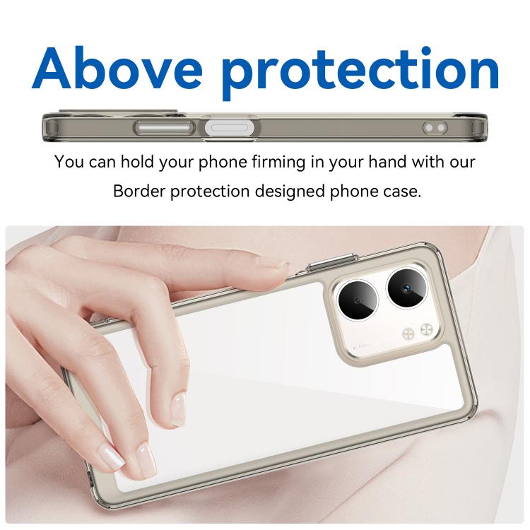 For OPPO A5x 4G Colorful Series Acrylic Hybrid TPU Phone Case