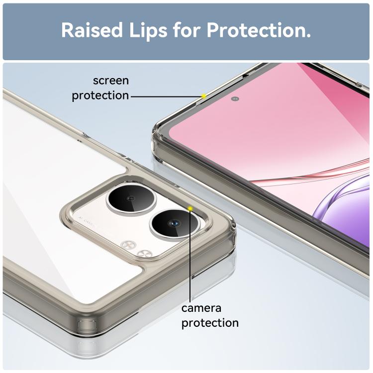 For OPPO A5x 4G Colorful Series Acrylic Hybrid TPU Phone Case