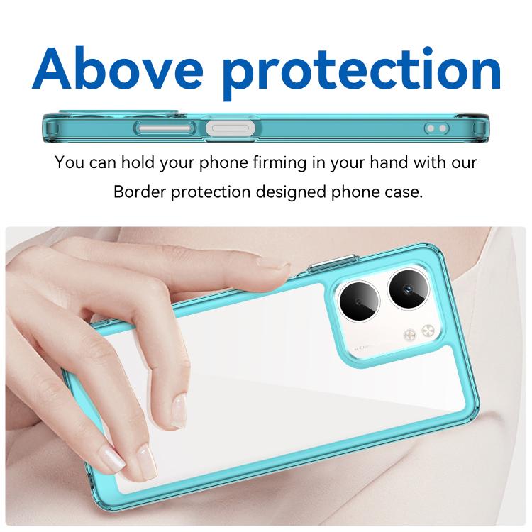 For OPPO A5x 4G Colorful Series Acrylic Hybrid TPU Phone Case