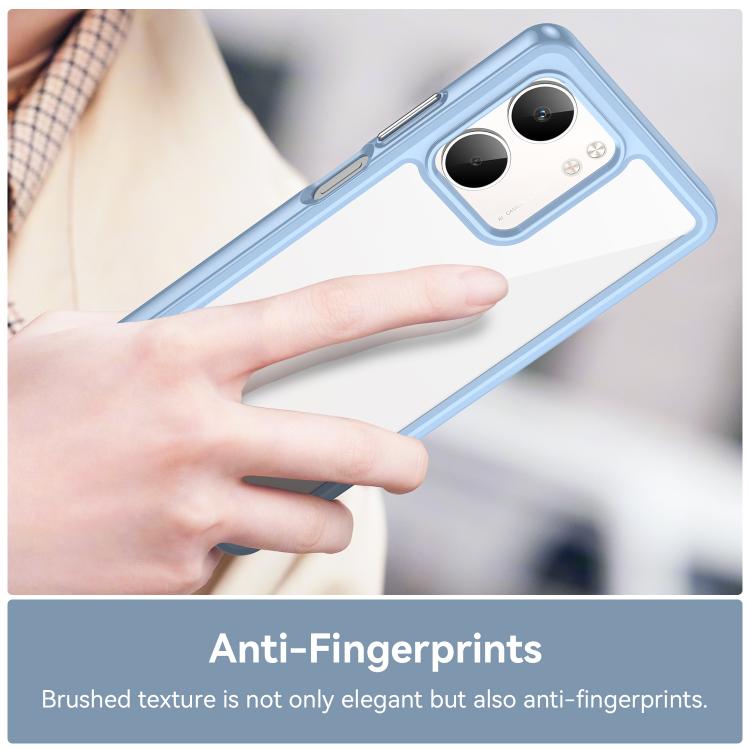 For OPPO A5x 5G Colorful Series Acrylic Hybrid TPU Phone Case