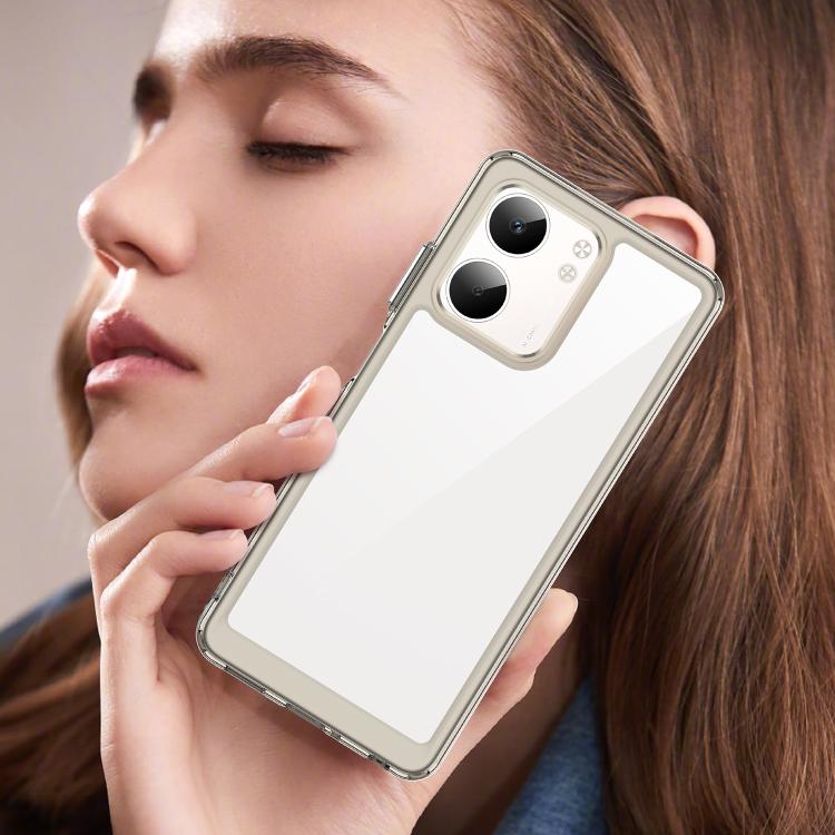 For OPPO A5x 5G Colorful Series Acrylic Hybrid TPU Phone Case