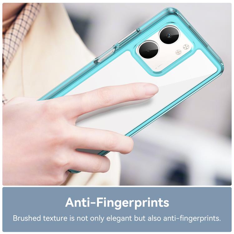 For OPPO A5x 5G Colorful Series Acrylic Hybrid TPU Phone Case