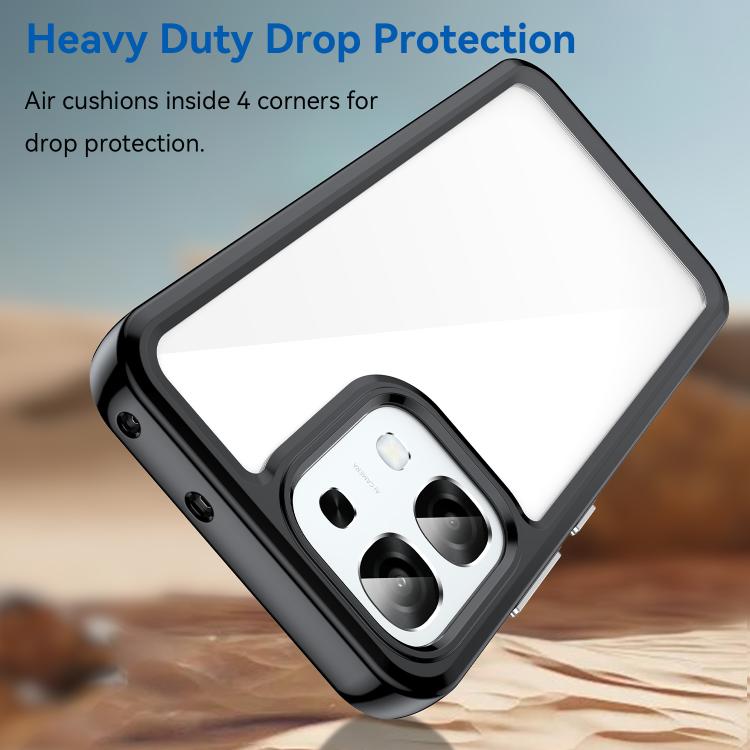 For OPPO A6 Pro 4G Colorful Series Acrylic Hybrid TPU Phone Case