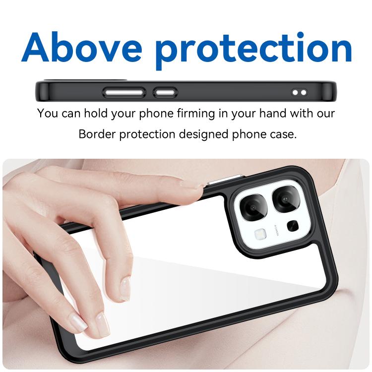 For OPPO A6 Pro 4G Colorful Series Acrylic Hybrid TPU Phone Case