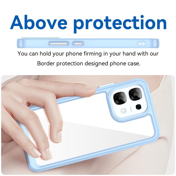 For OPPO A6 Pro 4G Colorful Series Acrylic Hybrid TPU Phone Case