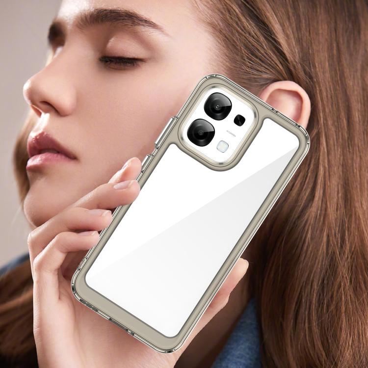 For OPPO A6 Pro 4G Colorful Series Acrylic Hybrid TPU Phone Case