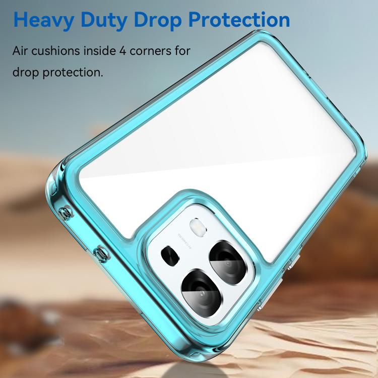 For OPPO A6 Pro 4G Colorful Series Acrylic Hybrid TPU Phone Case