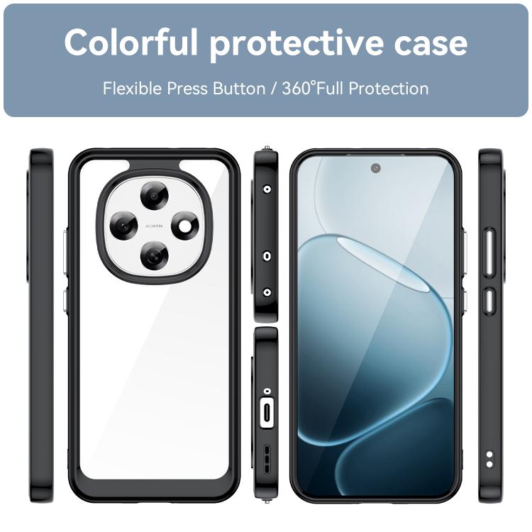 For OPPO F31 Pro 5G Colorful Series Acrylic Hybrid TPU Phone Case