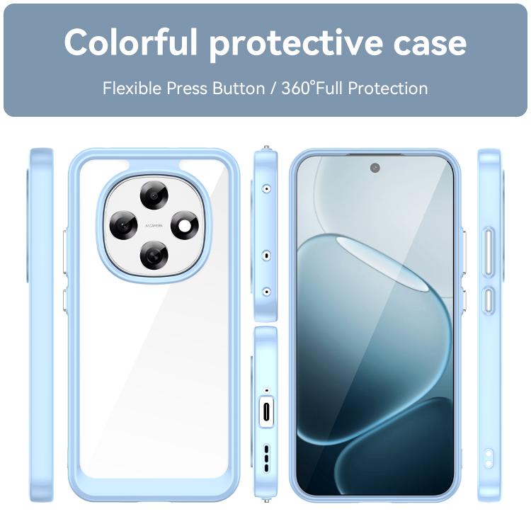 For OPPO F31 Pro 5G Colorful Series Acrylic Hybrid TPU Phone Case
