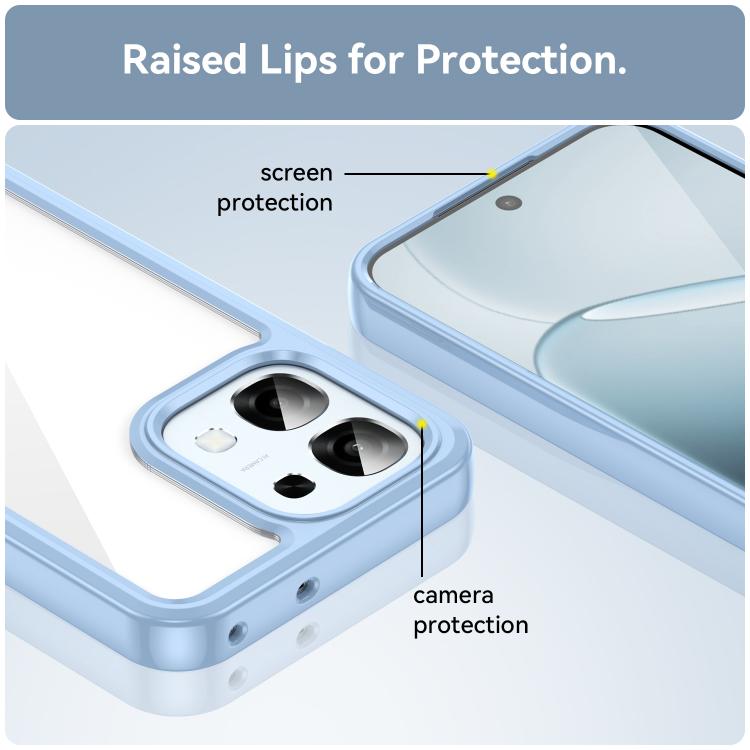 For OPPO A6 Pro 5G Global Colorful Series Acrylic Hybrid TPU Phone Case