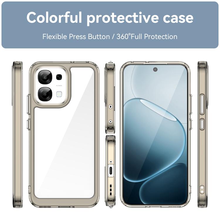 For OPPO A6 Pro 5G Global Colorful Series Acrylic Hybrid TPU Phone Case
