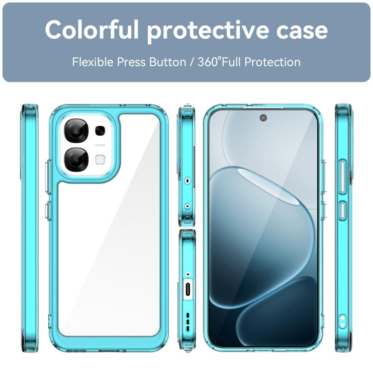 For OPPO A6 Pro 5G Global Colorful Series Acrylic Hybrid TPU Phone Case