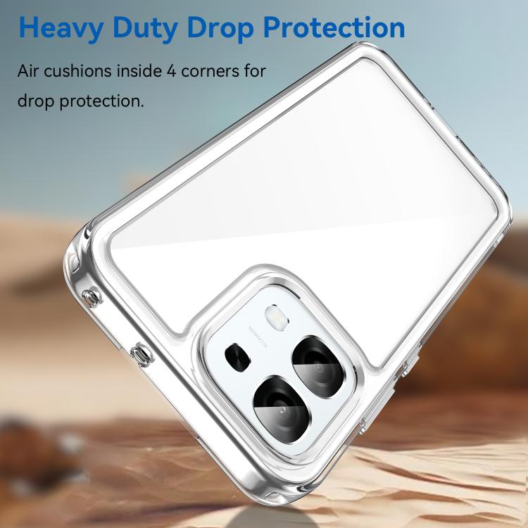 For OPPO A6 Pro 5G Global Colorful Series Acrylic Hybrid TPU Phone Case