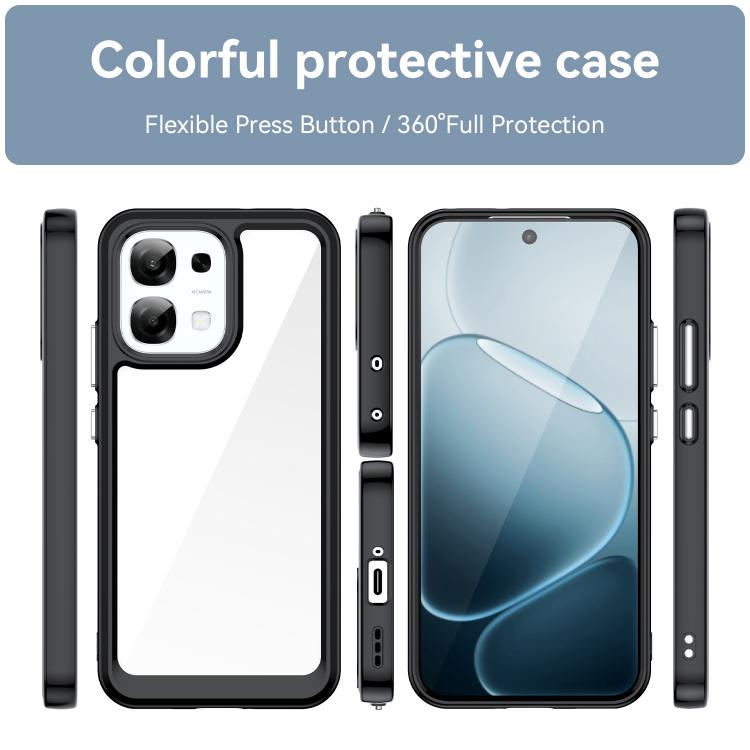 For OPPO F31 5G Colorful Series Acrylic Hybrid TPU Phone Case