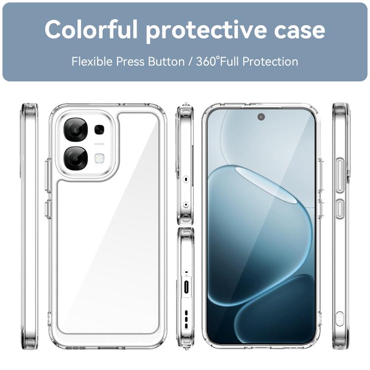For OPPO F31 5G Colorful Series Acrylic Hybrid TPU Phone Case