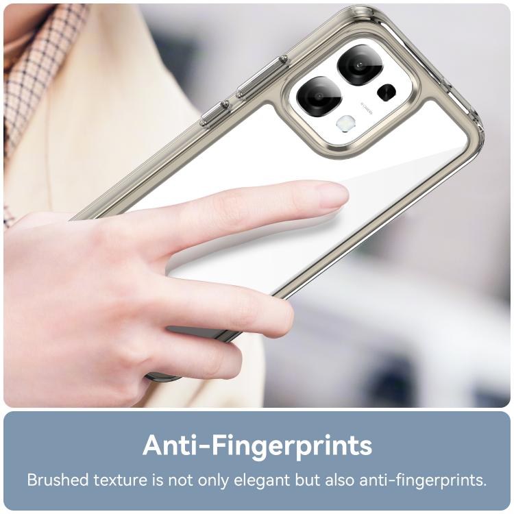 For OPPO A6 5G Colorful Series Acrylic Hybrid TPU Phone Case