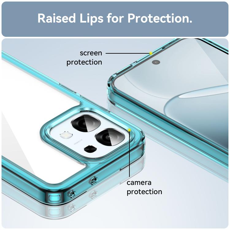 For OPPO A6 5G Colorful Series Acrylic Hybrid TPU Phone Case