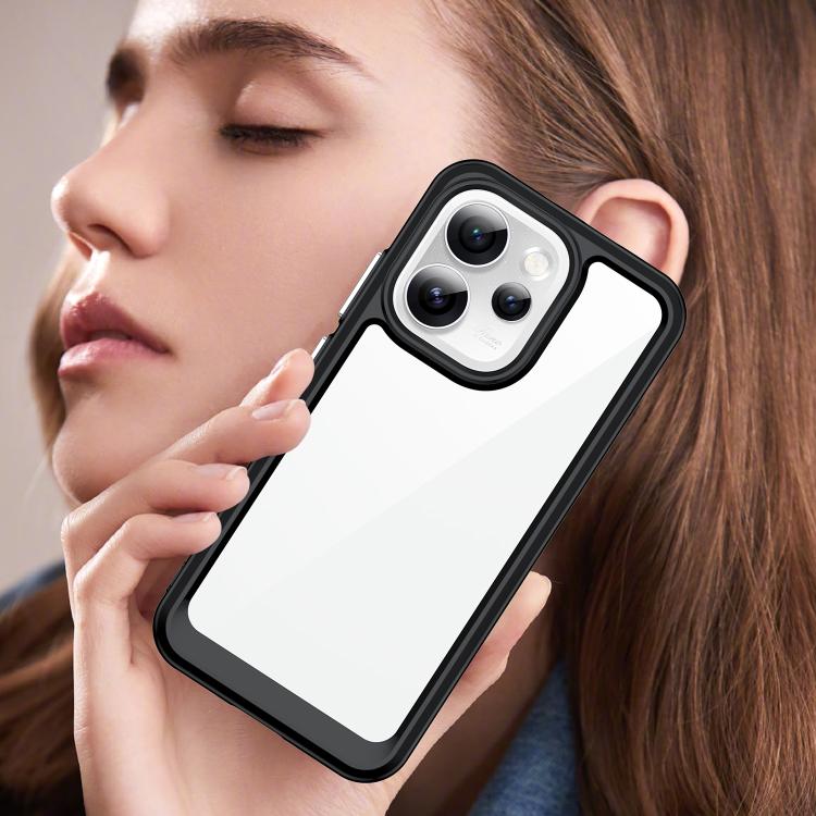 For OPPO Reno15 Pro Mini 5G Colorful Series Acrylic Hybrid TPU Phone Case