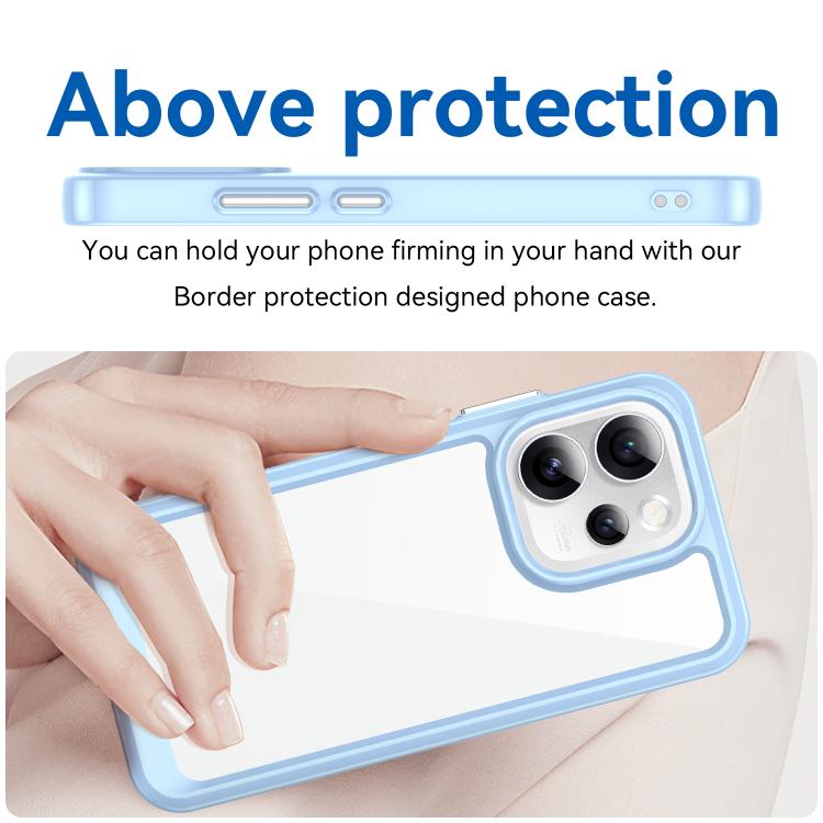 For OPPO Reno15 Pro Mini 5G Colorful Series Acrylic Hybrid TPU Phone Case