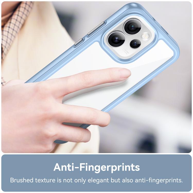 For OPPO Reno15 Pro Mini 5G Colorful Series Acrylic Hybrid TPU Phone Case
