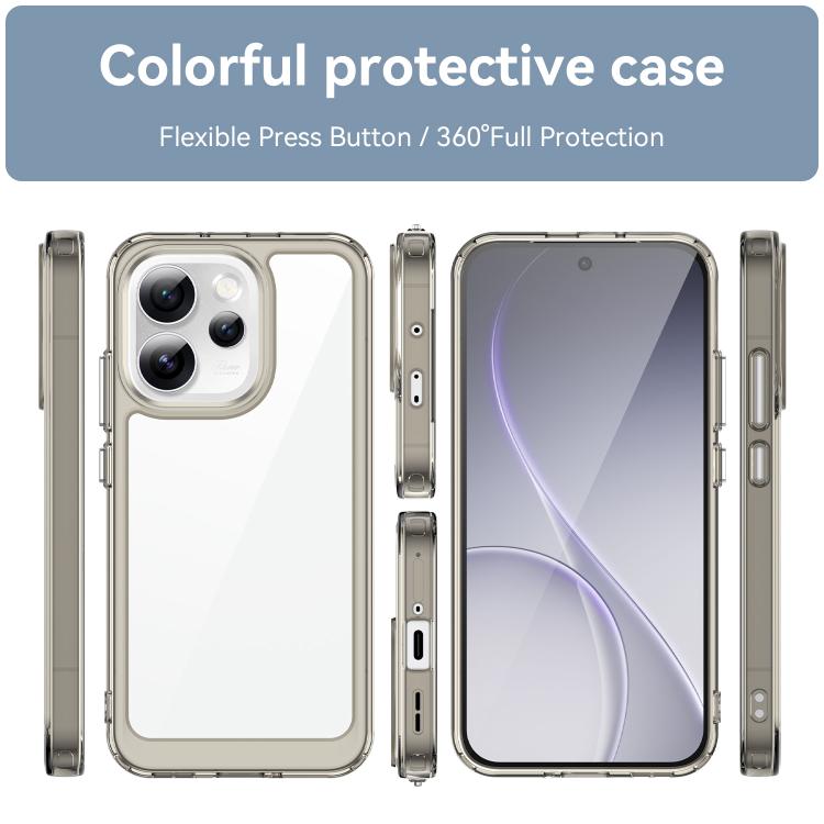 For OPPO Reno15 Pro Mini 5G Colorful Series Acrylic Hybrid TPU Phone Case