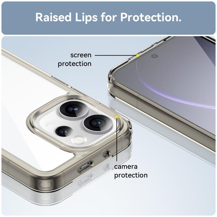 For OPPO Reno15 Pro Mini 5G Colorful Series Acrylic Hybrid TPU Phone Case