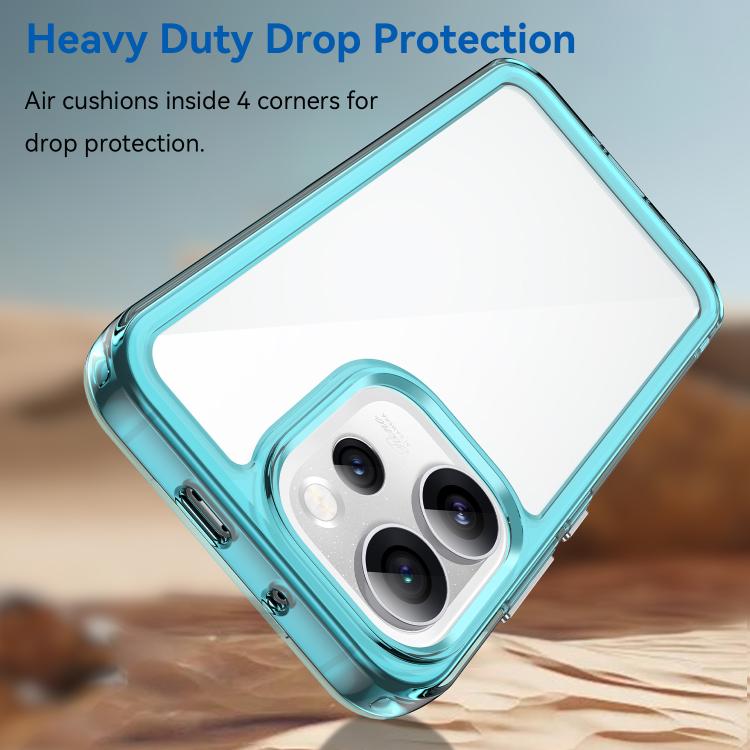 For OPPO Reno15 Pro Mini 5G Colorful Series Acrylic Hybrid TPU Phone Case