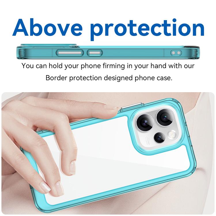For OPPO Reno15 Pro Mini 5G Colorful Series Acrylic Hybrid TPU Phone Case