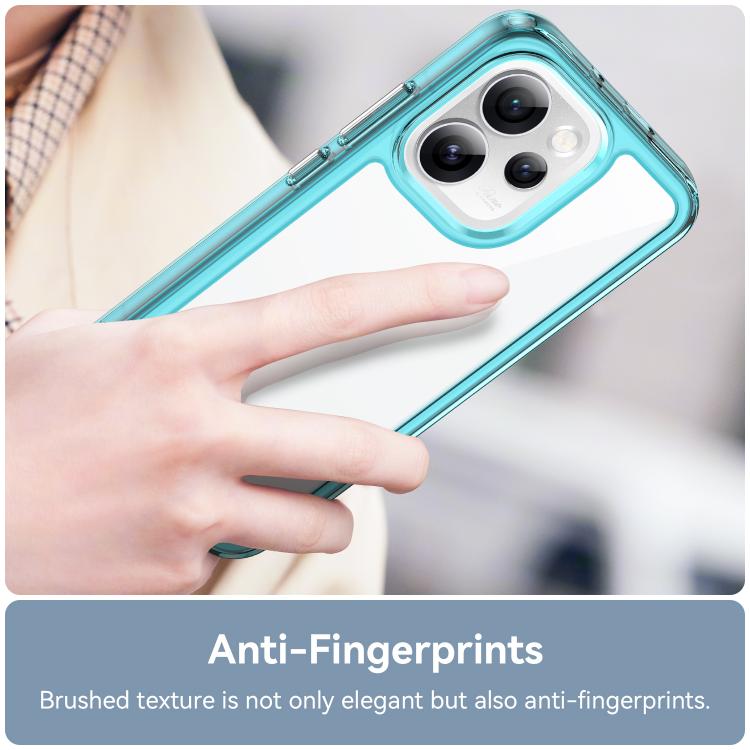 For OPPO Reno15 Pro Mini 5G Colorful Series Acrylic Hybrid TPU Phone Case