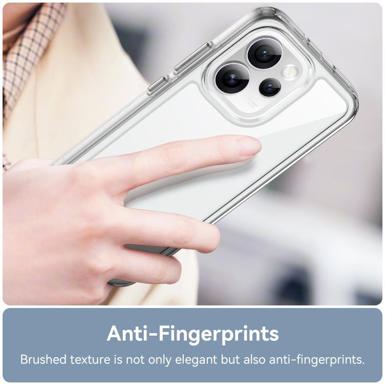 For OPPO Reno15 Pro Mini 5G Colorful Series Acrylic Hybrid TPU Phone Case