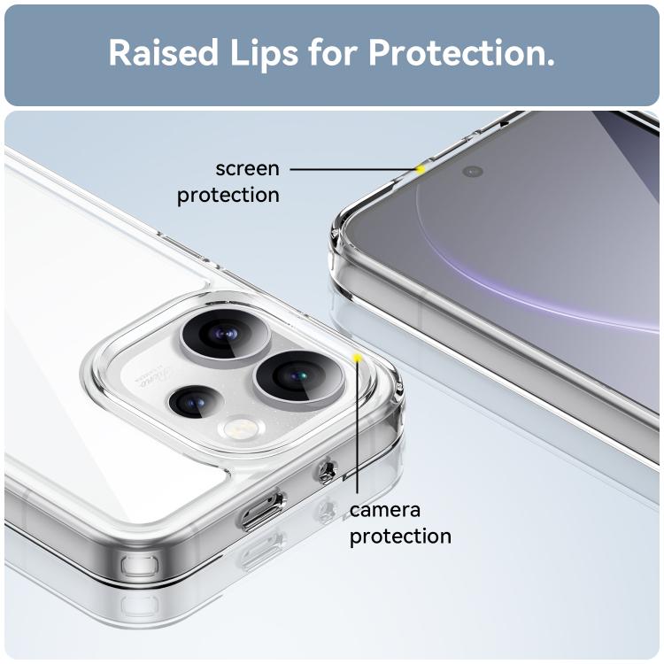 For OPPO Reno15 Pro Mini 5G Colorful Series Acrylic Hybrid TPU Phone Case