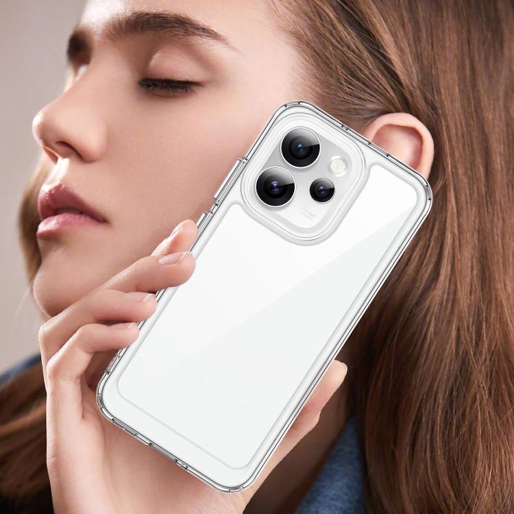 For OPPO Reno15 Pro Mini 5G Colorful Series Acrylic Hybrid TPU Phone Case
