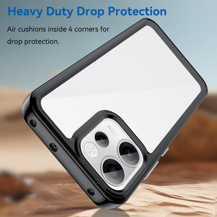For OPPO Reno15 F 5G Colorful Series Acrylic Hybrid TPU Phone Case