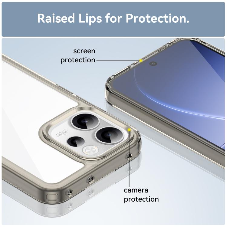 For OPPO Reno15 F 5G Colorful Series Acrylic Hybrid TPU Phone Case