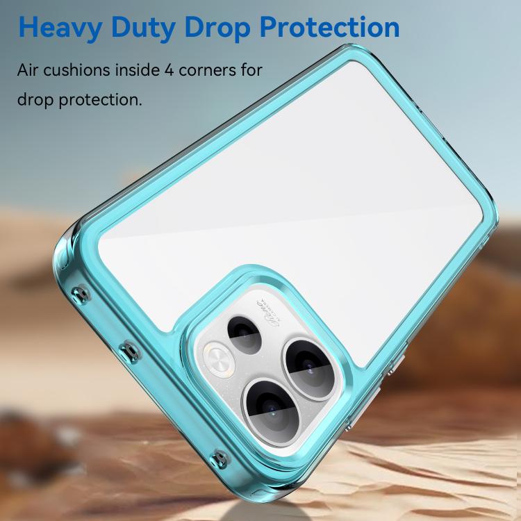 For OPPO Reno15 F 5G Colorful Series Acrylic Hybrid TPU Phone Case