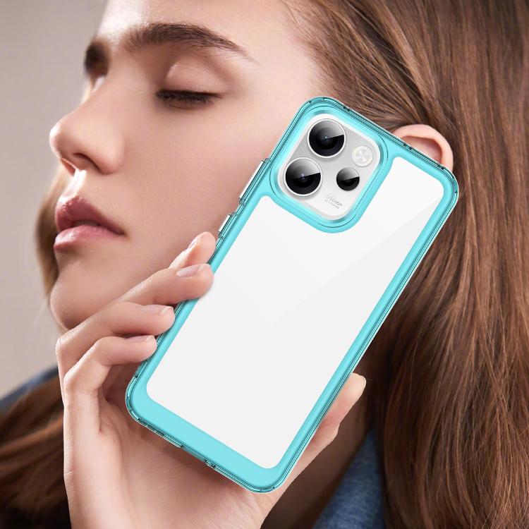 For OPPO Reno15 F 5G Colorful Series Acrylic Hybrid TPU Phone Case