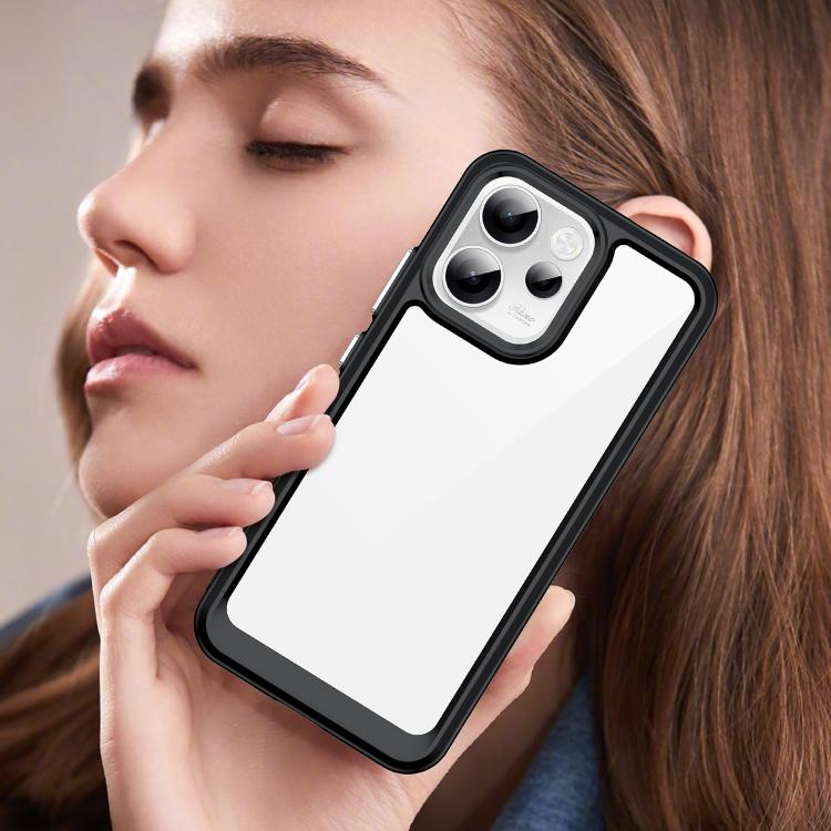 For OPPO Reno15 FS 5G Colorful Series Acrylic Hybrid TPU Phone Case