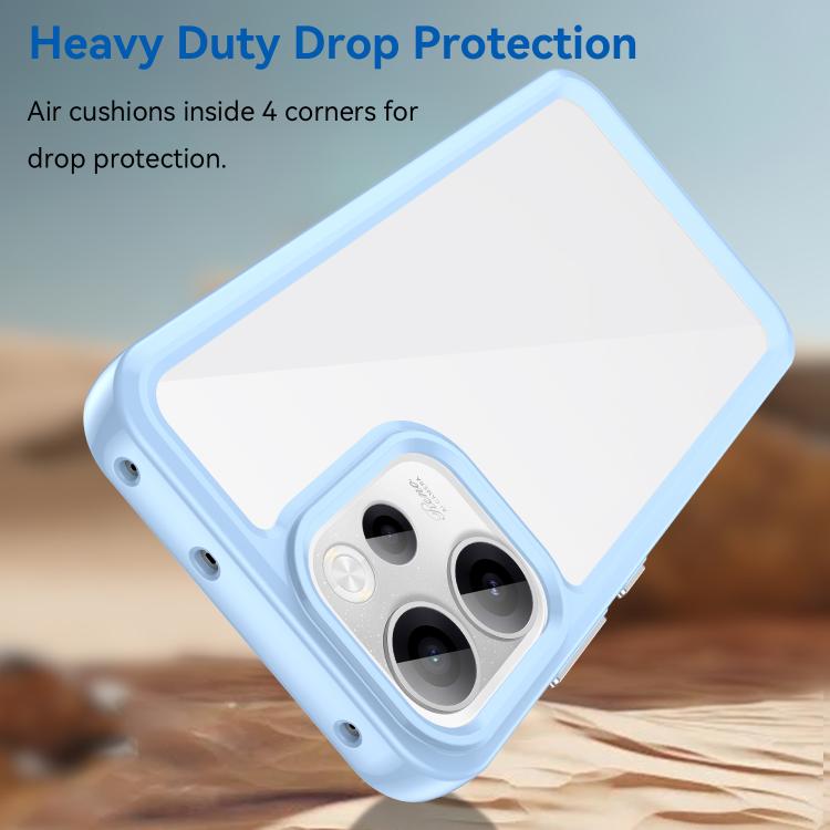 For OPPO Reno15 FS 5G Colorful Series Acrylic Hybrid TPU Phone Case