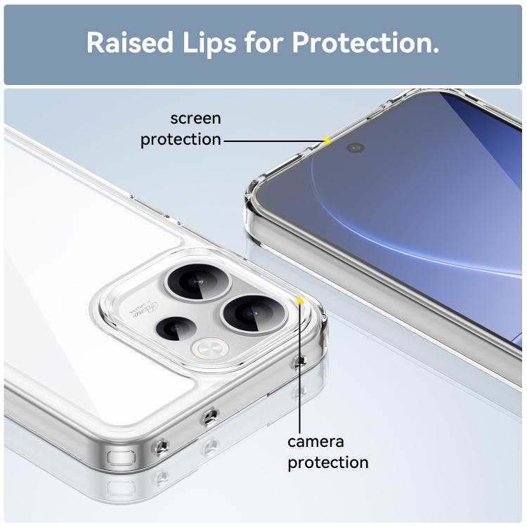 For OPPO Reno15 FS 5G Colorful Series Acrylic Hybrid TPU Phone Case