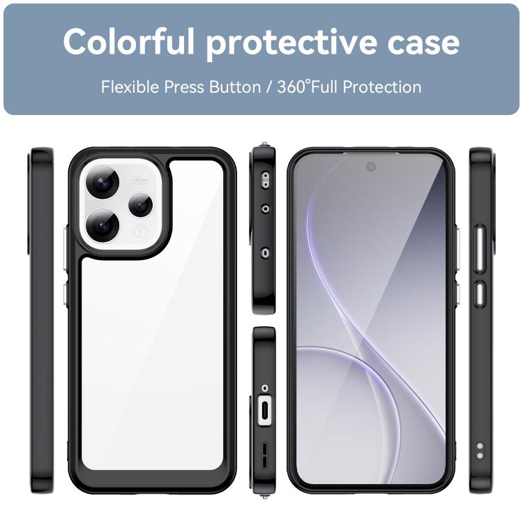 For OPPO Reno 15C 5G Colorful Series Acrylic Hybrid TPU Phone Case