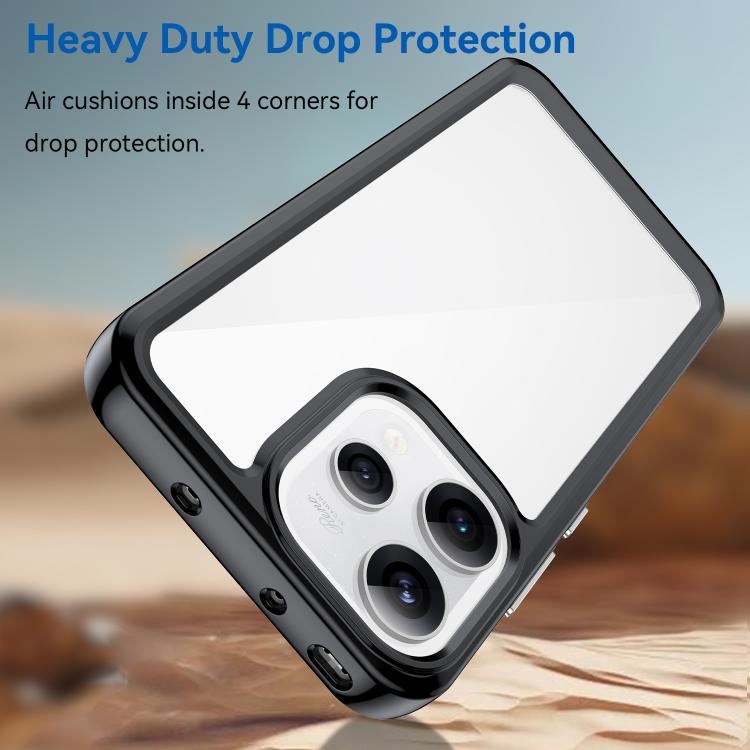 For OPPO Reno 15C 5G Colorful Series Acrylic Hybrid TPU Phone Case