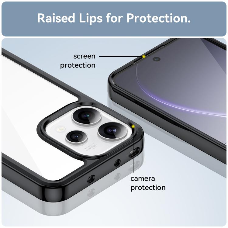 For OPPO Reno 15C 5G Colorful Series Acrylic Hybrid TPU Phone Case
