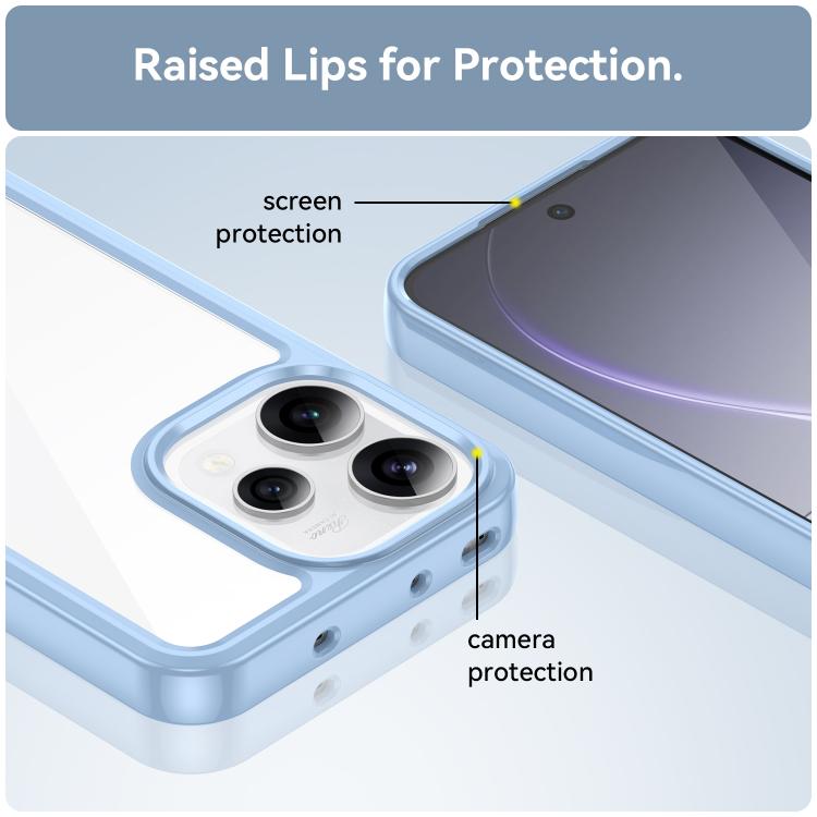 For OPPO Reno 15C 5G Colorful Series Acrylic Hybrid TPU Phone Case