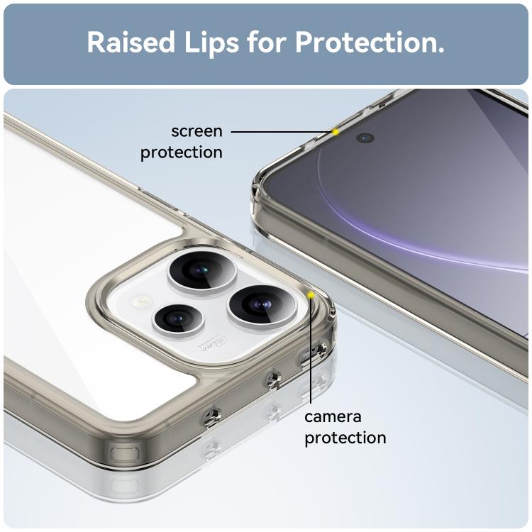 For OPPO Reno 15C 5G Colorful Series Acrylic Hybrid TPU Phone Case