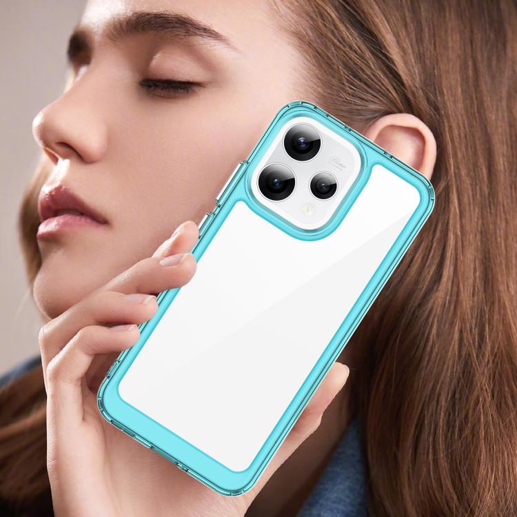 For OPPO Reno 15C 5G Colorful Series Acrylic Hybrid TPU Phone Case