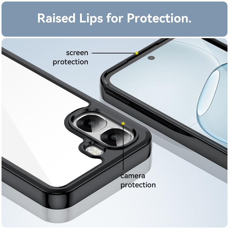 For OPPO A6x 4G Colorful Series Acrylic Hybrid TPU Phone Case